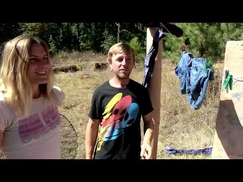 How to wash clothes by hand in an off-grid forest with Kevin and Jasmine.