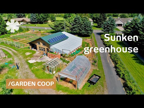 Sunken greenhouse wraps home &amp; feeds suburban antifragile co-op