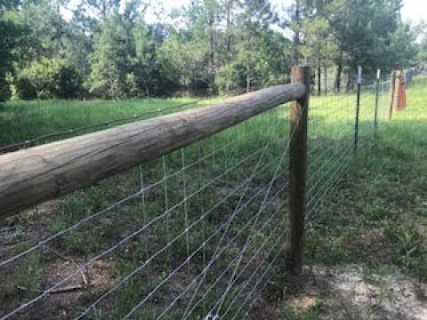 How to build a woven wire fence (Red Brand, Sheep and Goat)