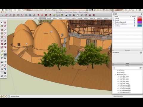 Sketchup Plant and Tree Placement, Resizing, Rotating, and Labeling Tutorial