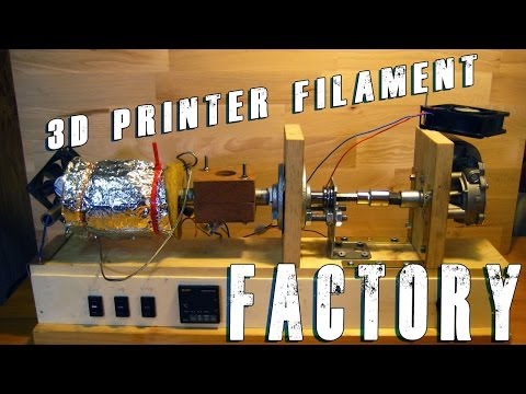 DIY Filament Extruder for 3D printer first test run !