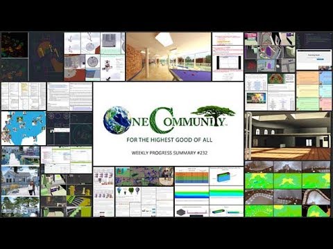 A Blueprint for Transforming the Planet - One Community Weekly Progress Update #232