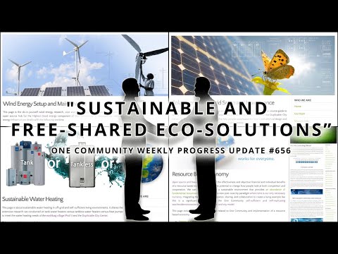 Sustainable and Free-shared Eco-solutions - One Community Weekly Progress Update #656