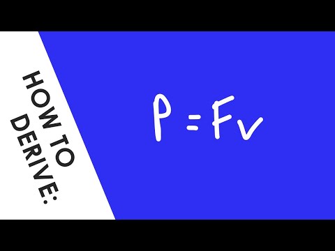 How to Derive Power, Force and Velocity Quickly - A Level Physics