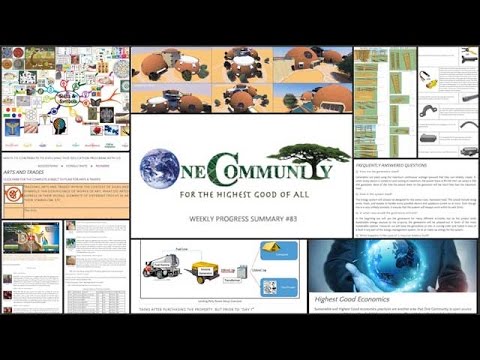 Community-based Sustainable Infrastructure - One Community Weekly Progress Update #83