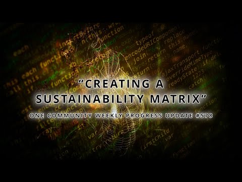 Creating a Sustainability Matrix - One Community Weekly Progress Update #578