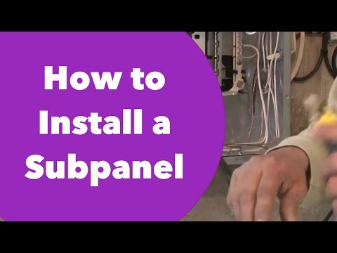 How to Install a Subpanel