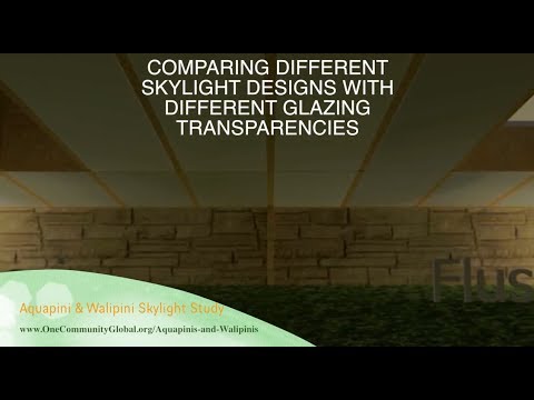 Aquapini and Walipini Skylight Study ~ One Community