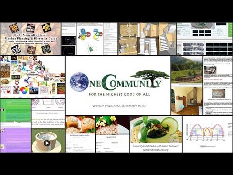 Sustainable Eco-community Replication - One Community Weekly Progress Update #130