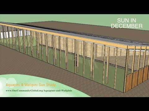 Aquapini and Walipini Sun Study - One Community