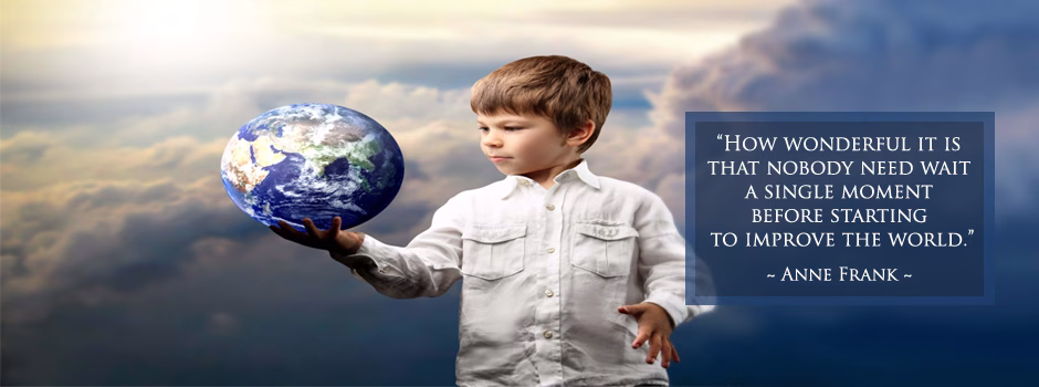 One Community blog, Anne Frank Quote, change the world