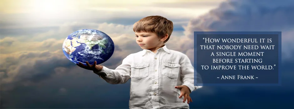 One Community blog, Anne Frank Quote, change the world