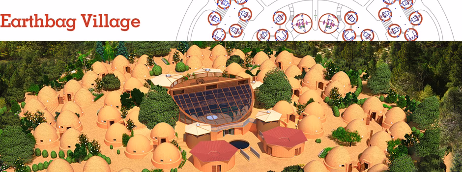 Earthbag Village Header, Pod 1, One Community, earth bag construction, earthbag architecture, building with earthbags, building with earth, earthbag community, earth architecture, green living, earthbag community, earthbag eco-tourism, earth building, earth construction, One Community Pod 1