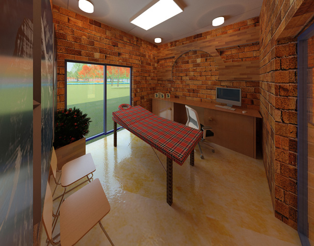 Eco-Community Support for Earth’s Biosphere, Compressed Earth Block Village Massage Room Looking South, Hamilton Mateca, One Community blog 236