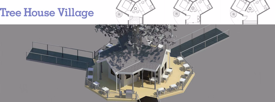 tree house village header, tree house village, treehouse, open source tree living, living in trees, forest living
