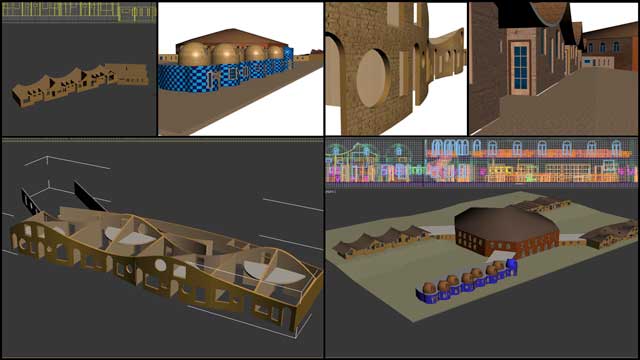 Dean Scholz, Architectural Designer, further developed what’s necessary for us to create quality Cob Village (Pod 3) renders. Here is update 3.0 of this work that focused mostly on finding and creating textures for the two North wings.