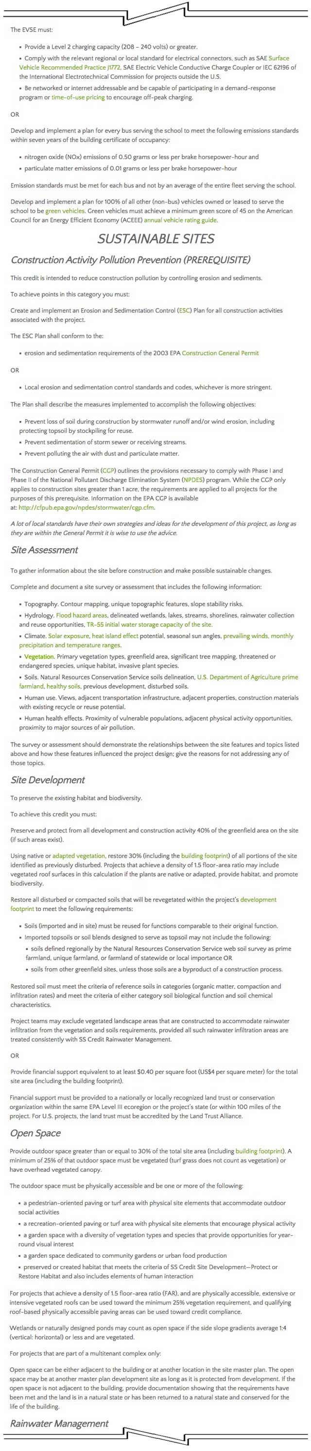 Jacky Tustain (Project Manager) also continued helping us convert the LEED Certification research done by Matheus Manfredini (Civil Engineering Student and Urban Design Coordinator) into a webpage. Here are the 4th round of pictures of this LEED Tutorial page developing on the site, continuing with formatting and content editing. We’d say we’re about 50% complete with this tutorial.