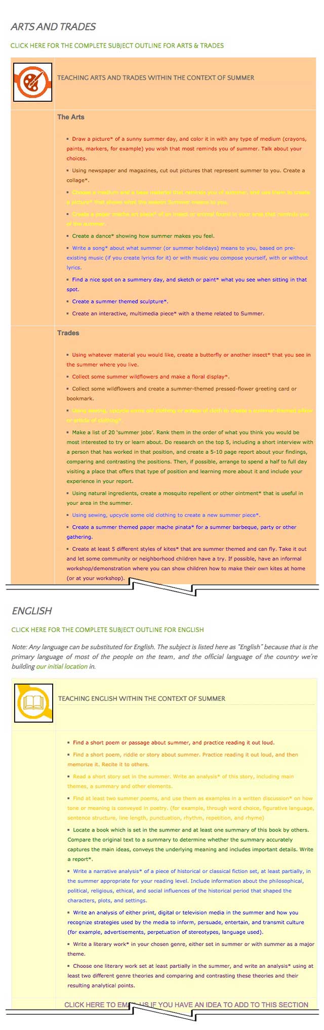 Summer lesson plan 25% complete blog 158