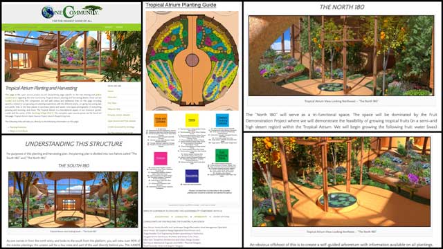 The core team also updated and reorganized the Tropical Atrium Planting and Harvesting plan page to include all the images created by Shadi Kennedy (Artist and Graphic Designer).