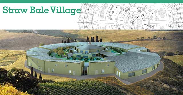 Straw Bale Village, header update, social media update, preview images, floor plan, construction progress, community development, regenerative community building