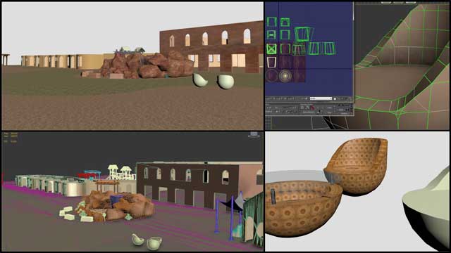 Dean Scholz, Architectural Designer, further developed what's necessary for us to create quality Cob Village (Pod 3) renders. Here is update 17 of this work that included placing the natural and do-it-yourself constructed outdoor water feature and beginning work on a cordwood chair design.