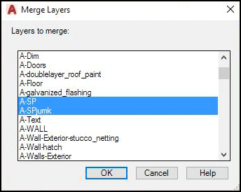 Autocad standard layer names