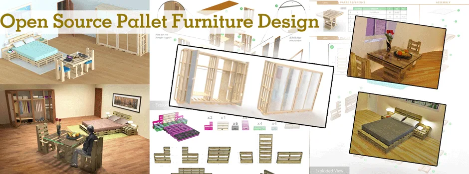 Pallet furniture, pallet designs, pallet bed, open source pallet furniture, eco-living, recycled pallet furniture, pallet bed, pallet end tables, pallet construction