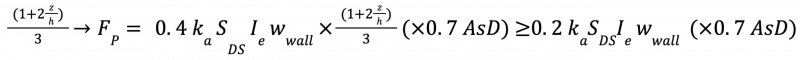 6.8.8.25. Anchorage for Walls, one community engineering page, Exception, If the diaphragms are not flexible and the and anchorage is not installed at the roof level, the out-of-plane force provided above can be reduced by a factor of