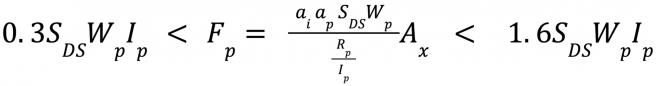 6.8.9.5. Seismic Demand on Nonstructural Components, Modal Analysis, one community engineering page, 6.8.9.5. equation image 1, Acceleration @ level i per Modal Analysis