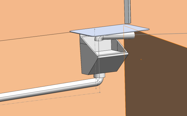 downspout filters, mostly installed vertically inline of the downspout, is an easily installed and inexpensive pre-filtration device, downside is that this filter needs to be mounted close to the roof, climbing a ladder is inevitable for cleaning it