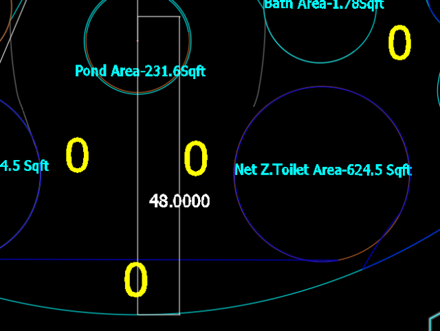 Areas and Distribution, bath area, pond area, toilet area, wheelchair ramp slope requirement