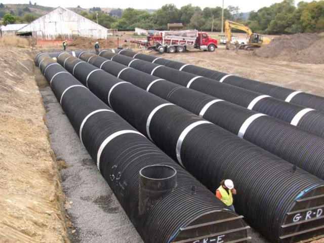 Underground Cistern Tanks, Below ground systems save valuable land space, are protected from cold weather, and can be almost limitless in size, While they do require excavation, which may increase installation cost, the material cost is usually lower per gallon for larger systems, Most commercial projects utilize a below ground option. 