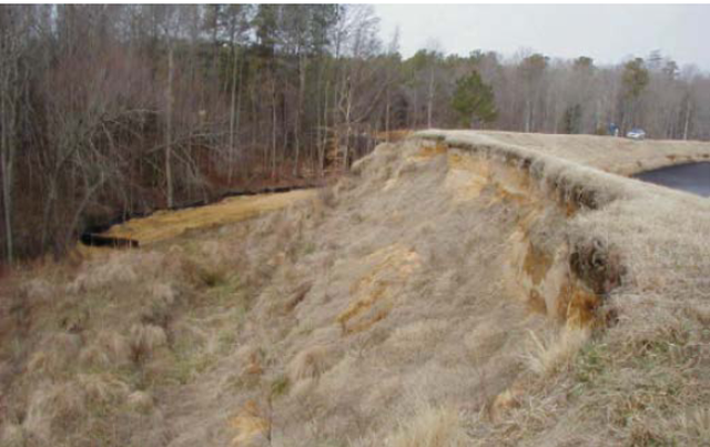 Failed Downstream Slope, A falling slope can cause structural instability, this can have dangerous consequences, Dams must be stable and well maintained, if not, a slope failure or other condition can damage it. 