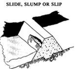 slide slump or slip