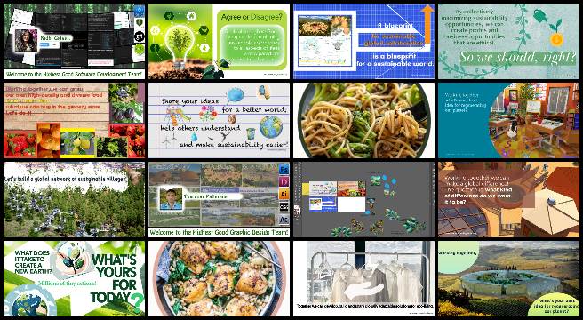 Cooperatively improving the standard of living, One Community weekly progress update #581, creation of recipe images, graphic design task, social media images, housing options, bio images, announcements, graphic design, layout tests, profile updates, Facebook images.
