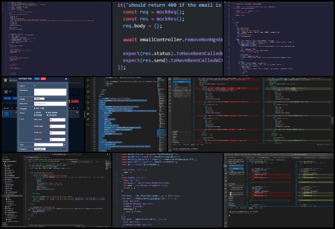 Alpha Team, Applying Cooperative Human Relationships, One Community Weekly Progress Update #585, Unit testing Jest, emailController tests, Dark Mode Modals, validate Date field, Add Task Modal, date picker values, edit functionality weekly summaries, owner-level users, search function usernames, dark mode issues