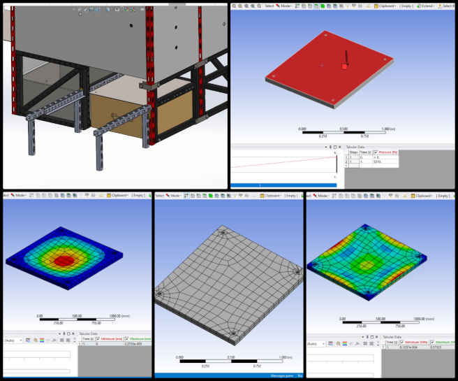 Vermiculture, Eco-cooperative Approach to World Change, One Community Weekly Update #589, L-shaped corner brackets, SolidWorks, removable sliders, vermiculture chamber, CAD modifications, unistrut structures, slider operation, ANSYS FEA tools, static structural analysis, stress distribution
