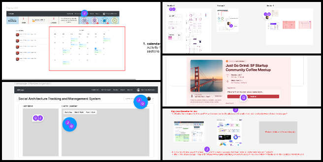 HGN Phase 3 UX design, User groups and user flows, Calendar as main component, Community members calendar version, Organizers calendar version, Event detail page design, Refining UX pages, Collaboration with UX designers, HGN user experience improvement, First draft of HGN Phase 3