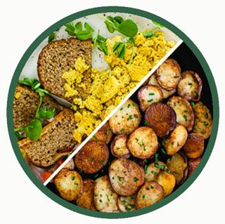 Easy Tofu Scramble With Pan Fried Potatoes