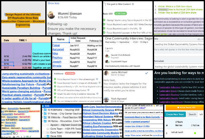 Admin, Team Management, Pioneering Global Zonal Master Planning, One Community Weekly Progress Update #600, LinkedIn content creation, analytics strategy, trainee feedback process, Twitter content management, GitHub pull request handling, SEO optimization techniques, blog compliance review, social media scheduling tools, website updates management, frontend testing process