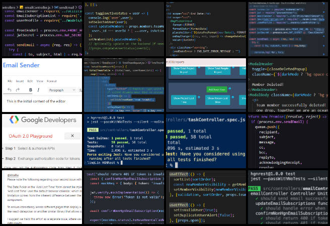 Alpha, Highest Good Network, Pioneering Global Zonal Master Planning, One Community Weekly Progress Update #600, software development, frontend development, full-stack development, software engineering, unit testing, Dark Mode compatibility, Add Task modal, project reports visualization, Anniversary Celebrated component, email functionalities, Active/Inactive toggle