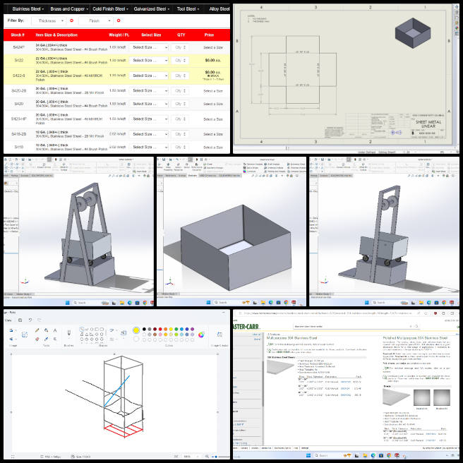 Mimicking the Natural Order with Complex Systems, One Community Weekly Progress Update #599, Pulley system design, 1mm stainless steel liner, vermiculture drawer design, 3D modeling for sustainability, 2D drafting for design, sustainable sheet metal sourcing, cost analysis challenges, eco-friendly dumping mechanism, sustainable equipment design, pin and flat mechanism design