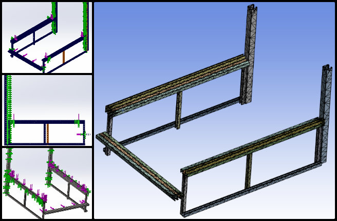 Vermiculture, Pioneering Global Zonal Master Planning, One Community Weekly Progress Update #600, Finite Element Analysis, waste removal stand, forces on system, areas of weakness, Vermiculture Removal design, feature positioning issues, smaller assemblies, suppressed features, clearer sample results, FEA for waste removal system