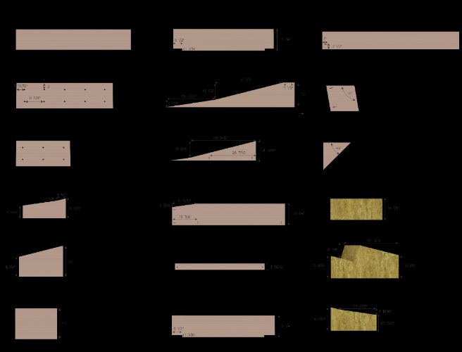 Duplicable City Center, Mimicking the Natural Order with Complex Systems, One Community Weekly Progress Update #599, dormer window instructions, graphic design, insulation dimensions, document expansion, feedback incorporation, image rendering, dimension visibility, final document updates, design improvement, graphic refinement