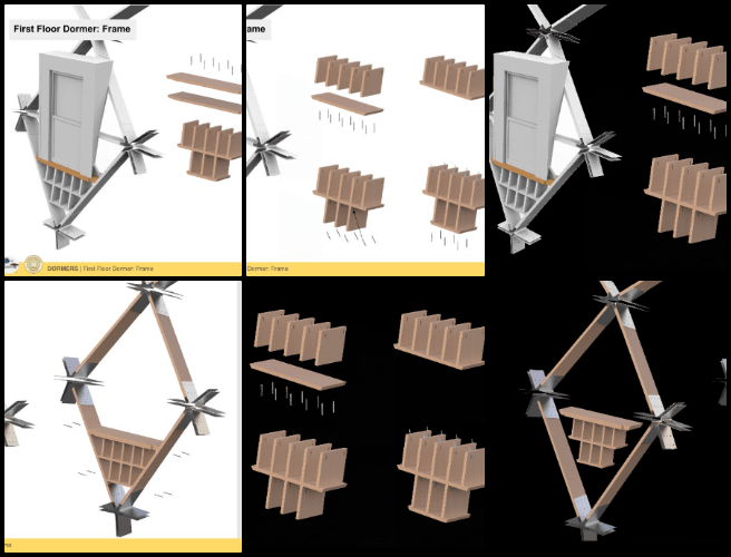 Duplicable City Center, Pioneering Global Zonal Master Planning, One Community Weekly Progress Update #600, dormer window instructions, graphic design improvements, feedback incorporation, wood piece identification, assembly slides, material lists, layout enhancement, image editing, document expansion, instructional design updates