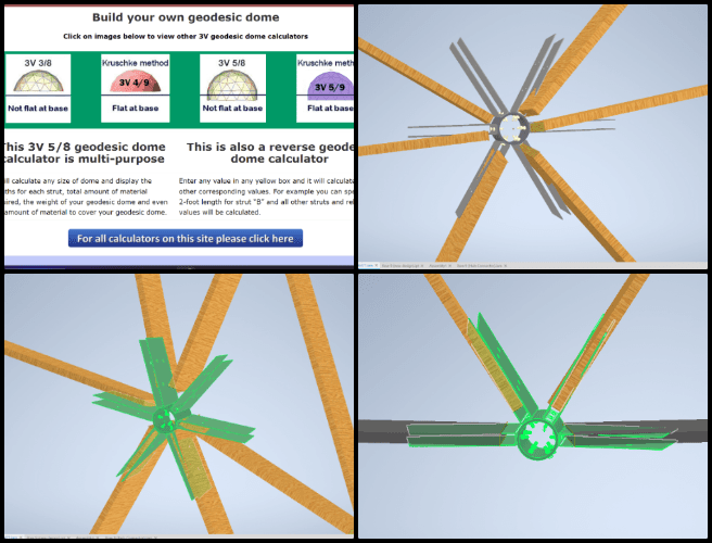 Duplicable City Center, Tending the Human Garden, One Community Weekly Progress Update #601, Ring design, strut alignment, node connection, structural integrity, geometry adjustments, component isolation, angle modification, design elements, structural design, engineering design adjustments