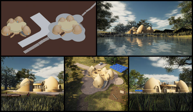 Vermiculture, Becoming the Most Reparative Element, One Community Weekly Progress Update #603, building model updates, obj file geometry improvements, material layer separation, mesh opening fixes, Unreal Engine model import, material assignment adjustments, environmental enhancements, pond shape refinement, 3D modeling techniques, game design optimization