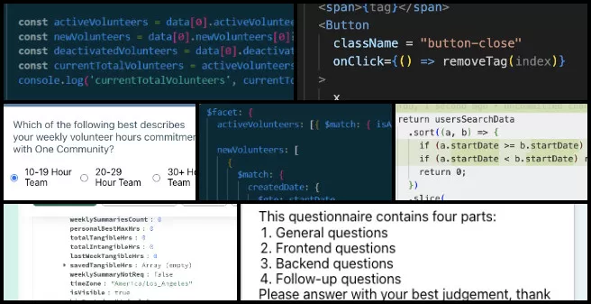 Expresser Team, Highest Good Network, Cooperatively Building a World that Works for Everyone, One Community Weekly Progress Update #610, showtrophyicon anniversaries functionality, frontend and backend logic integration, ProjectTaskChart component React, sorting tasks by date or hours, filtering tasks by completion status, BSON type bug debugging, MongoDB and Postman validation, People Report page formatting issues, system date issue resolution, backend tasks Total Org Summary page