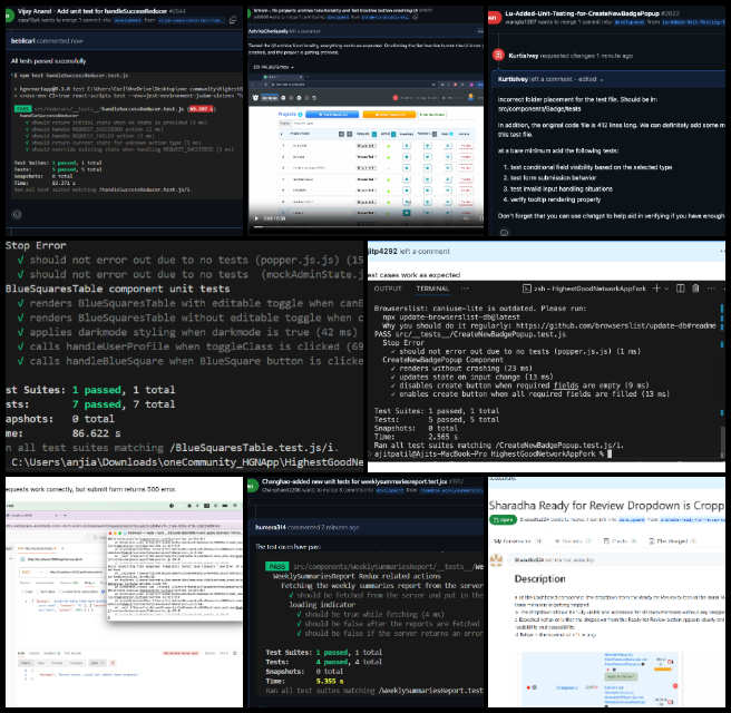 PR, Highest Good Network, Creating Patterns of Positive Change, One Community Weekly Progress Update 608, pull request, PR review, PR review team, software team, software development, Highest Good Network, Highest Good society, One Community, MERN Stack, software engineering, MongoDB, React.js, Node.js, Express.js, open source software