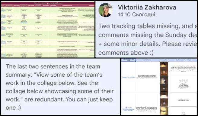 Viktoriia, Highest Good Energy, Cooperatively Building a World that Works for Everyone, One Community, Weekly Update 610, sustainable lighting fixtures research, Duplicable City Center lighting solutions, sustainable lightbulb webpage updates, lighting sustainability rankings, fixture requirements spreadsheet organization, alternative lighting options research, Highest Good Food team updates, volunteer training feedback, sustainable lighting explanatory content, sustainability-focused administrative tasks